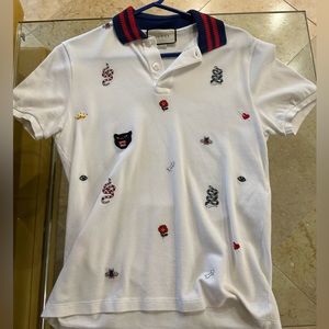 Gucci Embroidered Polo Shirt
